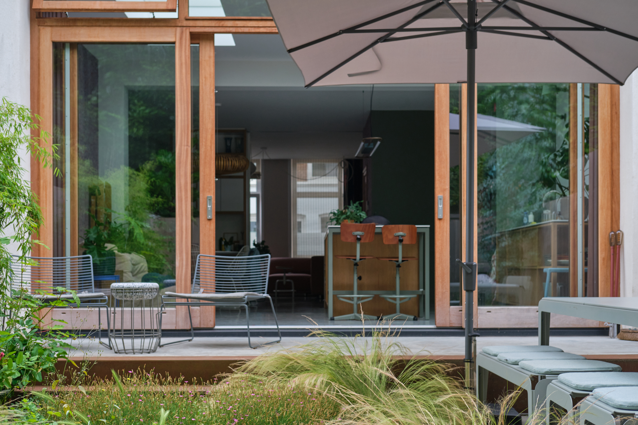 Modern garden design with contemporary landscaping